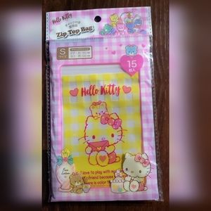 2/$20 Hello Kitty Zip Top Plastic Bags